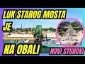 Download Lagu Luk Starog savskog mosta izvučen na obalu | Gradilište novog mosta i izgradnja stubova