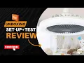 Temu E26 Screw Fan Light Unboxing Setup LED Aroma Airflow in One