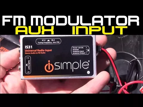 Download MP3 iSimple Car Stereo FM modulator Aux input DIY