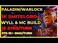 BG3 - PALALOCK SMITELORD Wyll MC Build 370-1K DMG 12