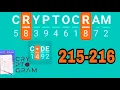 CRYPTOGRAM Word Logic Puzzles level 215 216