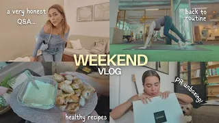 VLOG | honest q&a, food & fitness, pr unboxing & more!