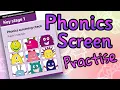 PHONICS SCREEN PRACTISE for Kids by Miss Ellis