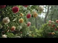 Gentle Garden Rain 🌧️ Rain on Flowers & Leaves | Relaxing Nature Rain Sounds