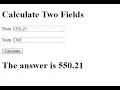 How to Calculate Two Textbox Values in Javascript HTML - Intact Abode