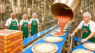 How Papa Johns Pizza Is Made In Factory Store