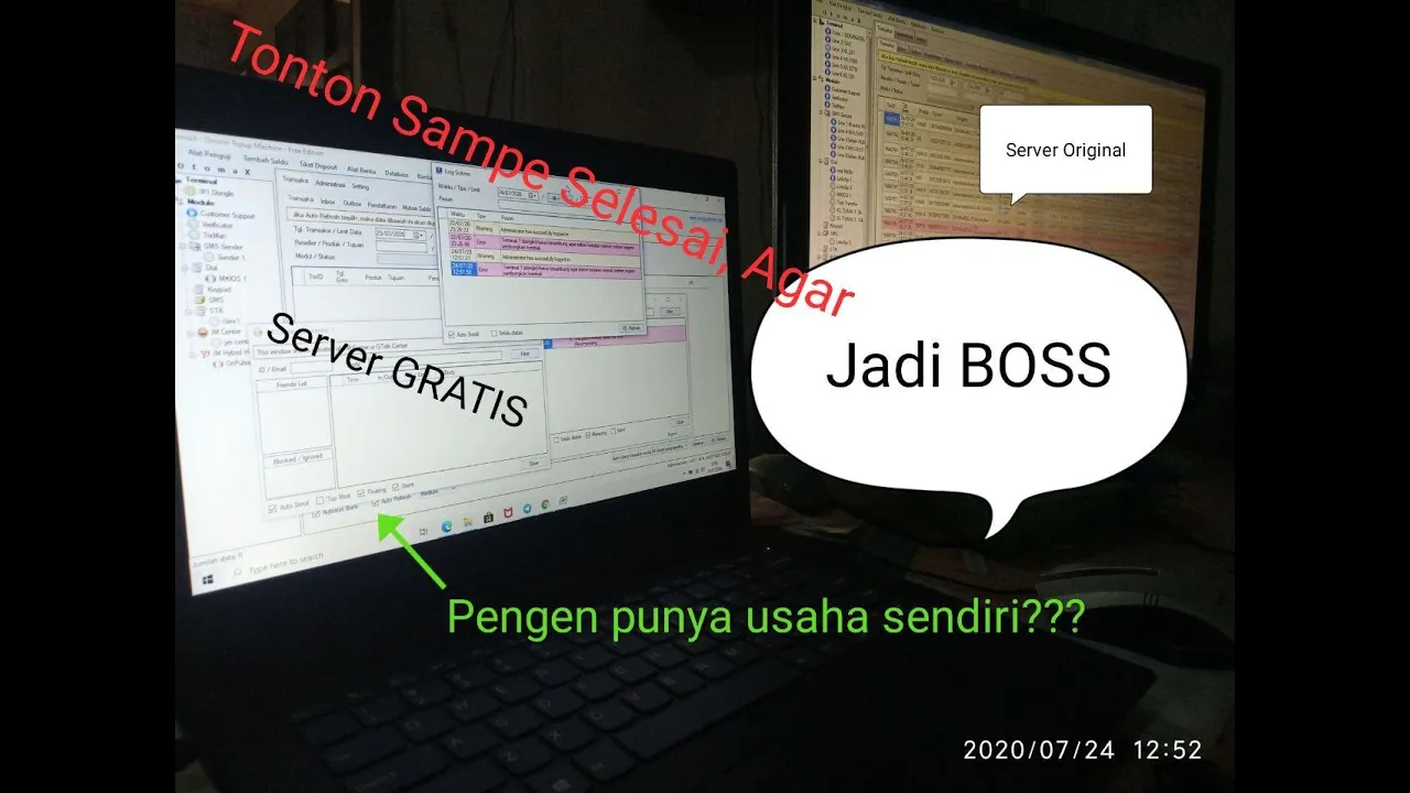 SERVER PULSA SEDERHANA MODAL 500.000 SDH JALAN