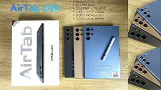 Airtab U24 Tablet Android 13 IOS10 1 FHD Incell 16GB RAM 1TB ROM 13MP 30MP Camera 10000mAh 