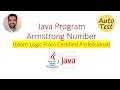 Java program to check Armstrong number