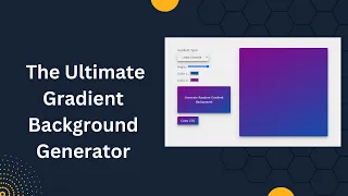 Random Gradient Background Generator HTML CSS JavaScript With Source Code