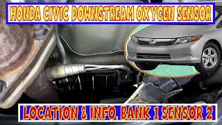Honda Civic Bank 1 Sensor 2 Oxygen Sensor Location Info
