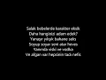 Ezhel - Şehrimin Tadı (Sözleriyle) (Lyric Video)