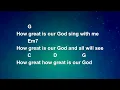 How Great Is Our God || Lyrics and Chords || Congregational key