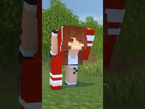 JJ's Sister Become Wolf 🐺🤣 #shorts #minecraft