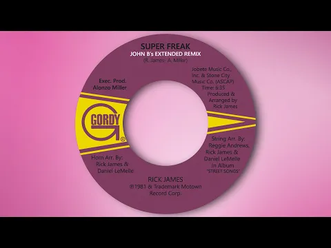 Download MP3 Rick James - Super Freak - John B's Extended Remix 2020