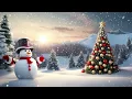 Snowy Scenery Tall Snowman w Christmas Tree Relaxing Soft Winds 8 Hour Loop