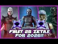 Your First 25 Zetas in SWGOH for 2026