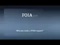 Who can make a FOIA Request