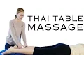 Table Thai Massage Therapy Techniques For Feet Legs Thighs Glutes - Meera Hoffman