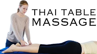 Table Thai Massage Therapy Techniques For Feet Legs Thighs Glutes - Meera Hoffman