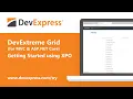 DevExtreme Grid for ASP NET Core Getting Started with XPO