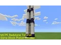 Minecraft Pocket Edition Redstone Tutorial Slime Block Piston Elevator MCPE 1 0 5