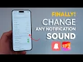 Download Lagu FINALLY! How To Change Any Notification Sound on your iPhone! (iOS 17.2)