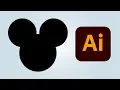 How to make simple Mickey Mouse head silhouette in Adobe Illustrator