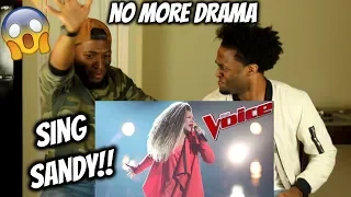 sandyredd wows the coaches with a cover of 