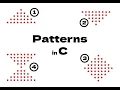 Patterns in C Part 2 Star Pattern Programs in C Pyramid Diamond Hourglass Patterns