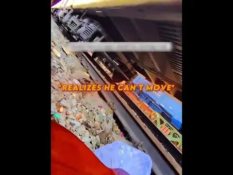 Man falls Onto Train Tracks