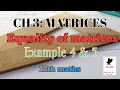 Equality of matrices class 12 Example 4 Matrices Chapter 3 Class 12 maths NCERT