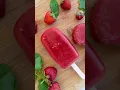 Strawberry popsicles