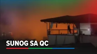 Residente, di mapigil ang iyak nang maabo ang bahay at tindahan sa QC
