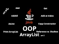 JAVA - ArrayList Declaration Print Methods Add Get AddAll Copy Constructor Clone