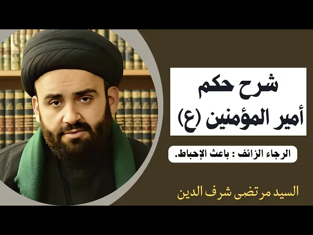 ⁣شرح حكم أمير المؤمنين عليه السلام (10) | السيد مرتضى شرف الدين