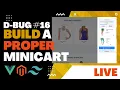 JavaScript shopping cart with VueJS TailwindCSS and AnimateCSS in Magento The Debug