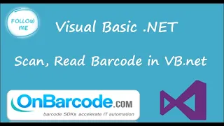 How to scan read barcodes using OnBarcode VB NET Barcode Reader library