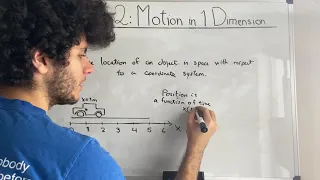 Physics 101 Chapter 2 Motion In One Dimension 