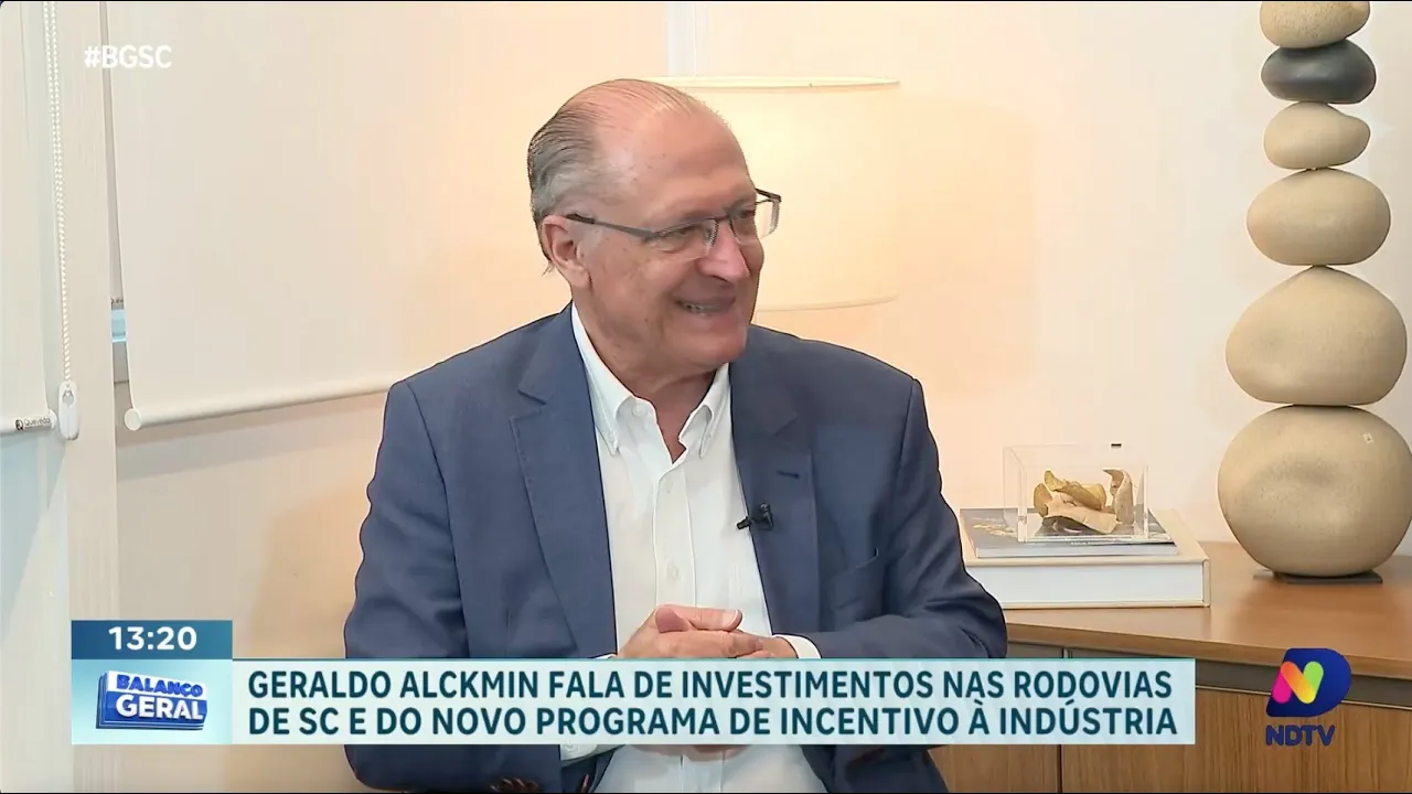 Vice-Presidente Alckmin anuncia iniciativas para rodovias e incentivo à indústria em SC
