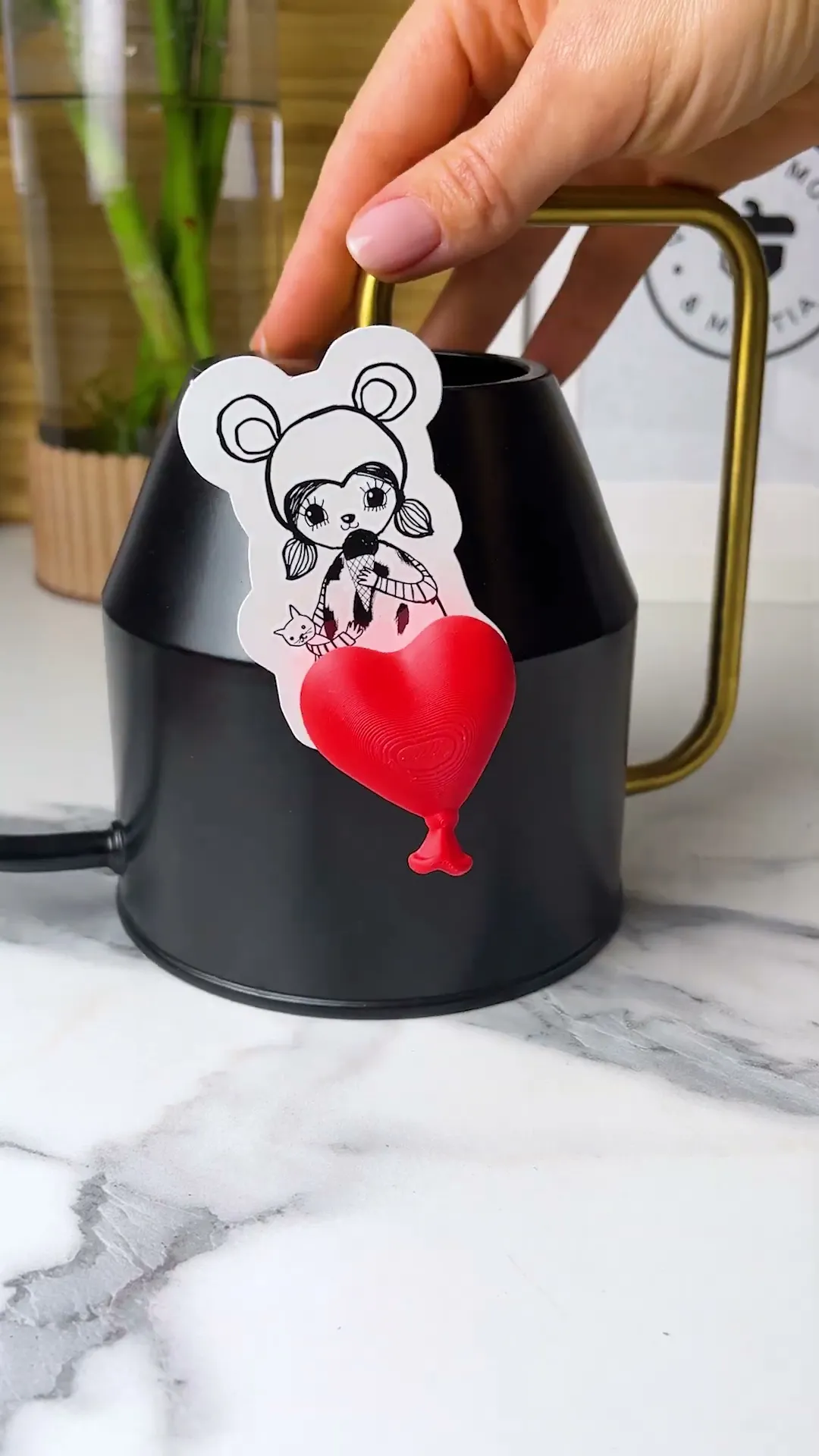 Heart Luftballon Magnet, San Valentine's Gift Love, Balloon