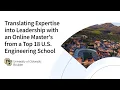 CU Boulder Master of Engineering in Engineering Management Program Overview