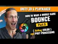 Making a Mobile Bounce Game with Unity 3D and Playmaker - Adding color and Post Processing