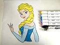 DISNEY ELSA COLORING PAGE l KIDS COLORING PAGE l COLORFULCAT