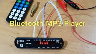 how to install bluetooth mp3 player decoder board 12v usb tf