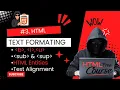 HTML Text Formatting Tags Explained with Examples Beginner-Friendly Tutorial
