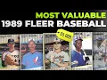 Top 25 Most Expensive 1989 Fleer Baseball Cards