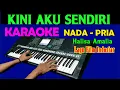 Download Lagu KINI AKU SENDIRI - Halisa Amalia | KARAOKE Nada Pria || Lirik