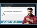 How to Fix Error Establishing Database Connection in WordPress