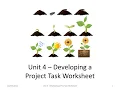 Unit 4 - Developing a Project Task Worksheet